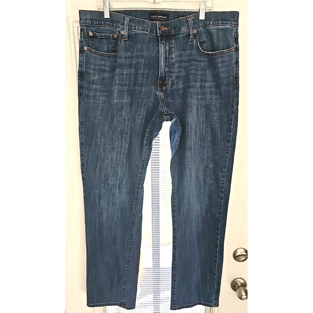 Lucky Brand 221 Original Straight Jeans Men's Size 38x32* Blue Stretch
